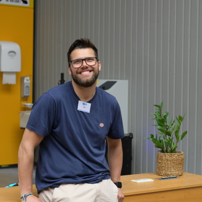 Florian Wienes, Ruhr-Universität Bochum, Professional School of Education, Verteter der Initiative Kreidestaub Bochum im Projekt Re-Thinking Education
